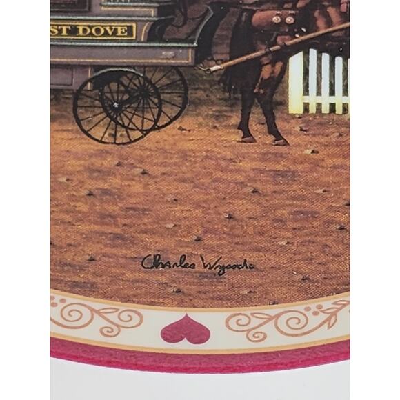 A Farewell Kiss Wall Decor Plate 1994 Porcelain 8" Hometown Memories Charles W - Picture 11 of 14